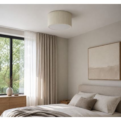 Brilliant - Stropna svetilka VELIN 2xE27/20W/230V premer 35 cm kremna