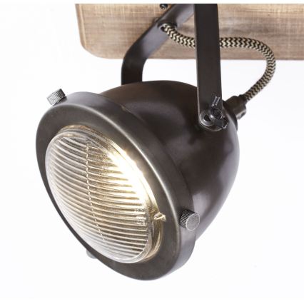 Brilliant - stropna usmerjena svetilka CARMEN WOOD 4xGU10/5W/230V evkaliptus