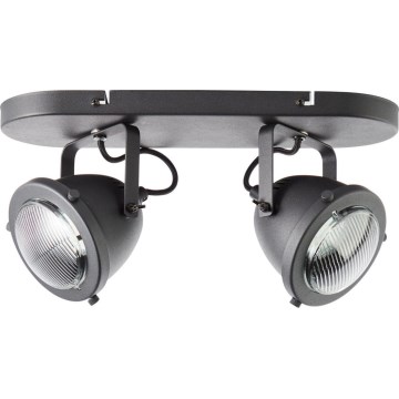 Brilliant - Točkovna svetilka CARMEN 2xGU10/5W/230V črna