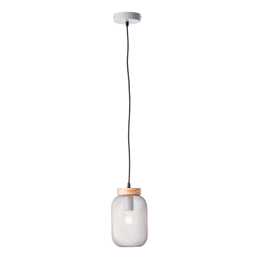Brilliant - Viseči lestenec na sajli GIADA 1xE27/40W/230V Ø 16 cm siva