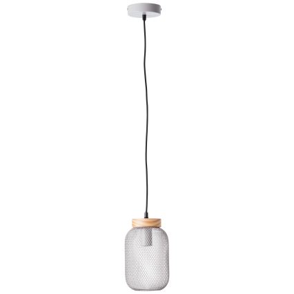 Brilliant - Viseči lestenec na sajli GIADA 1xE27/40W/230V Ø 16 cm siva