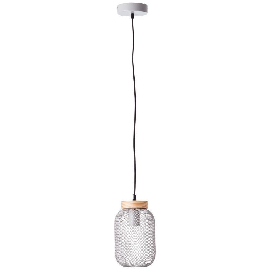 Brilliant - Viseči lestenec na sajli GIADA 1xE27/40W/230V Ø 16 cm siva