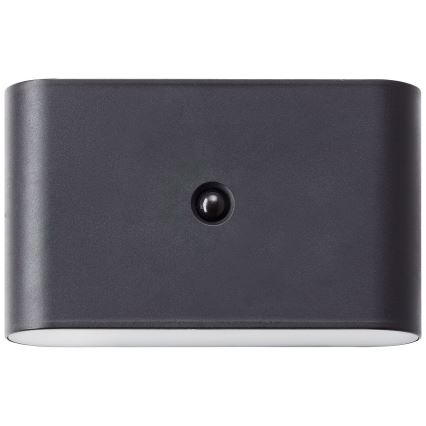 Brilliant - LED zunanja polnilna stenska svetilka s senzorjem XINO LED/3W/5V 3600 mAh IP44 črna