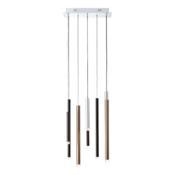 Brilliant - zatemljiv LED lestenec na kablu CEMBALO LED/32W/230V matni krom/črna/rjava