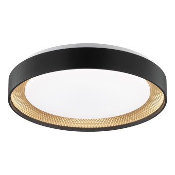 Brilliant - Zatemnjevalno LED stropno svetilo WALDO LED/24W/230V 3000-6500K premer 38,5 cm črna/zlata + daljinski upravljalnik