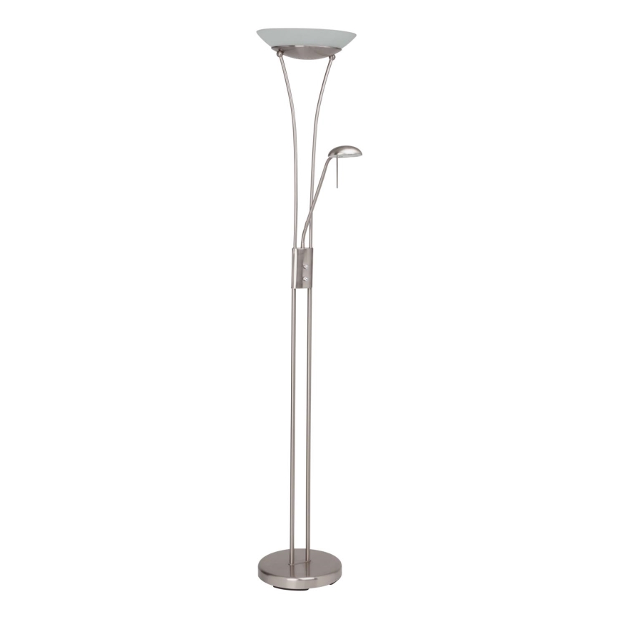 Brilliant - Zatemnjiva LED stoječa svetilka FINN 2xLED/13W/230V mat krom