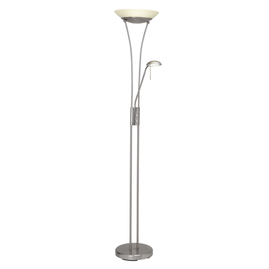Brilliant - Zatemnjiva LED stoječa svetilka FINN 2xLED/13W/230V mat krom