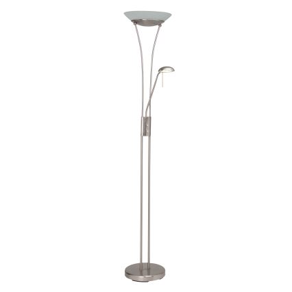 Brilliant - Zatemnjiva LED stoječa svetilka FINN 2xLED/13W/230V mat krom