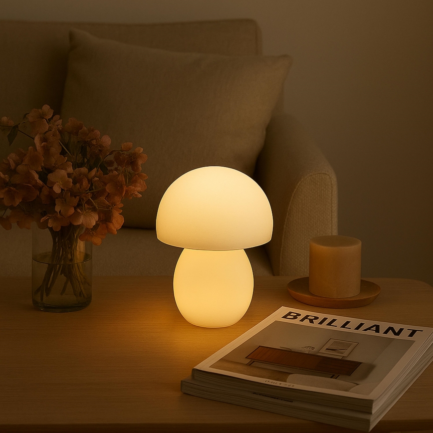 Brilliant - LED zatemnljiva polnilna namizna svetilka na dotik DUPIS LED/2W/5V 2700K 1800 mAh bela