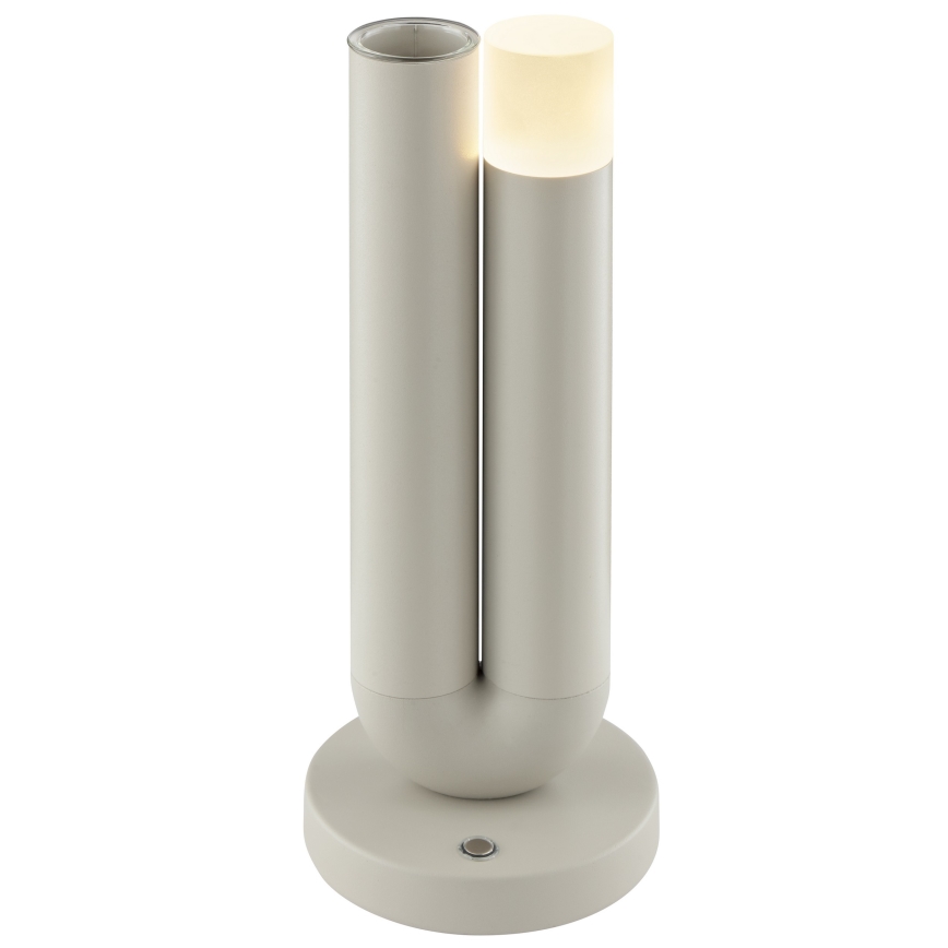 Brilliant - LED zatemnljiva polnilna zunanja namizna svetilka na dotik SAYU LED/2,5W/5V 2700K 2600 mAh IP44 siva