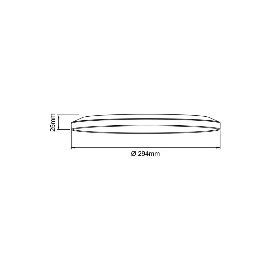 Brilliant - Zatemnljivo LED stropno svetilo SORELL LED/18W/230V 3000-6500K premer 29 cm bela + daljinski upravljalnik