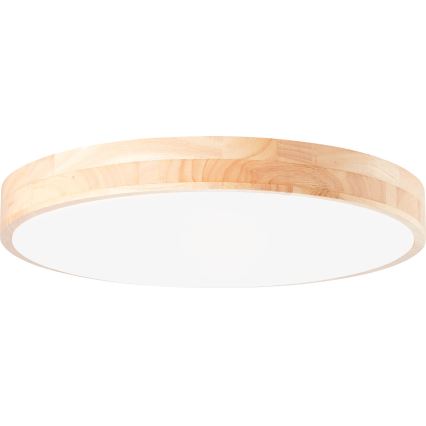 Brilliant - zatemnljivo LED stropno svetilo SLIMLINE LED/60W/230V 3000-6500K, premer 45 cm, iz kavčukovega lesa + daljinski upravljalnik