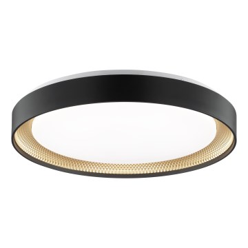Brilliant - Zatemnljivo stropno svetilo WALDO LED/36W/230V 3000-6500K pr. 48,5 cm črna/zlata + daljinski upravljalnik