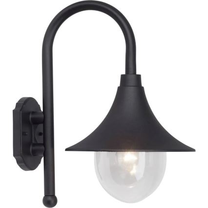 Brilliant - Zunanja stenska svetilka BERNA 1xE27/60W/230V IP44 črna