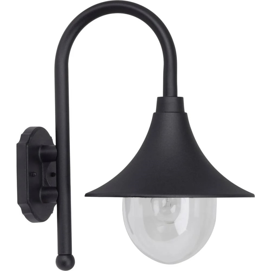 Brilliant - Zunanja stenska svetilka BERNA 1xE27/60W/230V IP44 črna