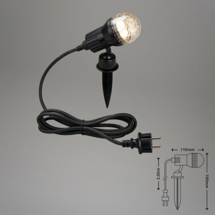 Brilo 3078-015 - LED Zunanja svetilka TERRA 1xGU10/3W/230V IP44