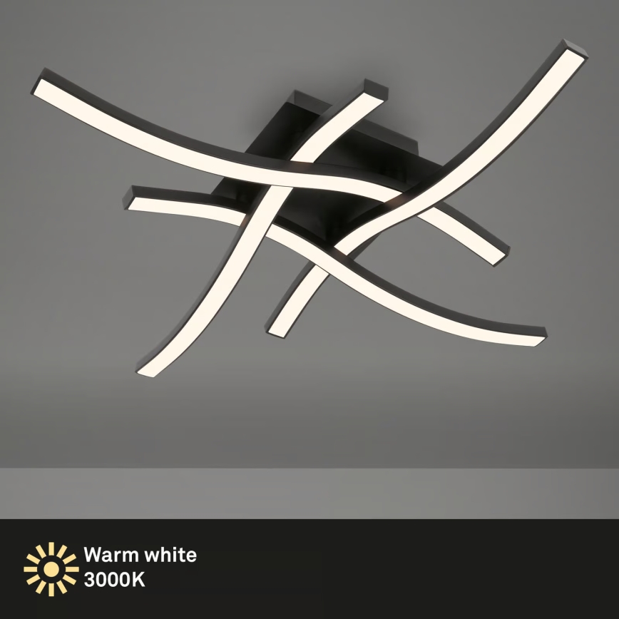 Brilo 3677-045 - LED stropna svetilka LED/14,4W/230V črna