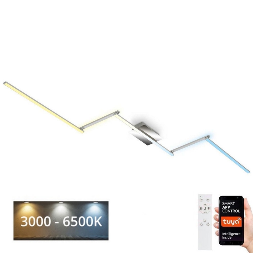 Brilo 3737-018 - LED Zatemnitvena stropna svetilka SMART LED/24W/230V 3000-6500K Wi-Fi Tuya + Daljinski upravljalnik