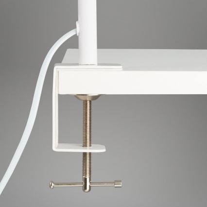 Brilo - LED Fleksibilni namizna svetilka s sponko TRASNA LED/7,5W/230V bela