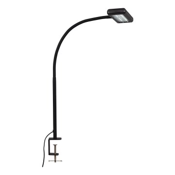 Brilo - LED Fleksibilni namizna svetilka s sponko TRASNA LED/7,5W/230V črna