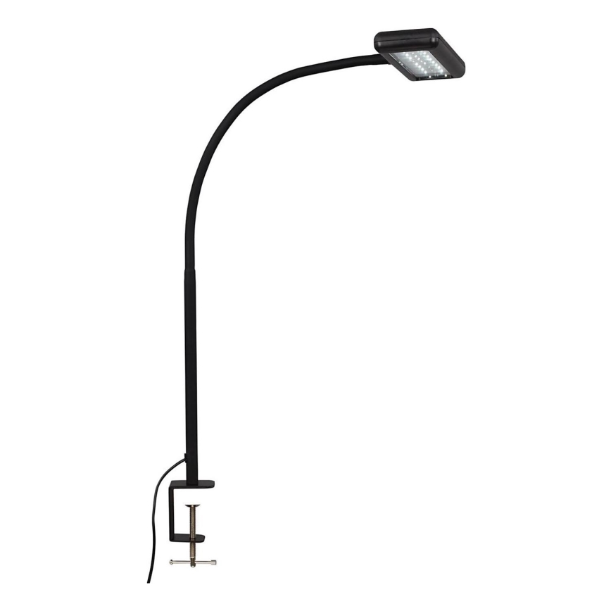 Brilo - LED Fleksibilni namizna svetilka s sponko TRASNA LED/7,5W/230V črna