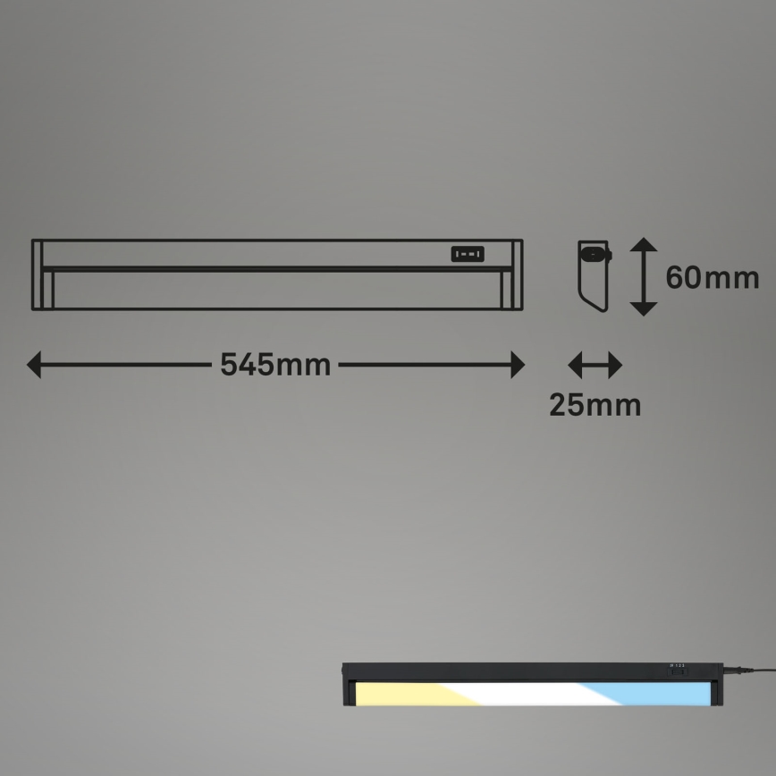 Brilo - LED Podelementna svetilka LED/6,5W/230V 2700/4000/6500K