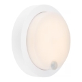 Brilo - LED polnilna zunanja stenska svetilka s senzorjem LED/4W/5V 4400 mAh IP44 bela