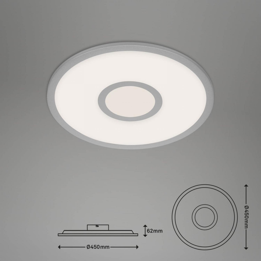 Brilo - LED RGB Zatemnitvena stropna svetilka CENTRO LED/24W/230V 2700-6500K Wi-Fi Tuya + Daljinski upravljalnik