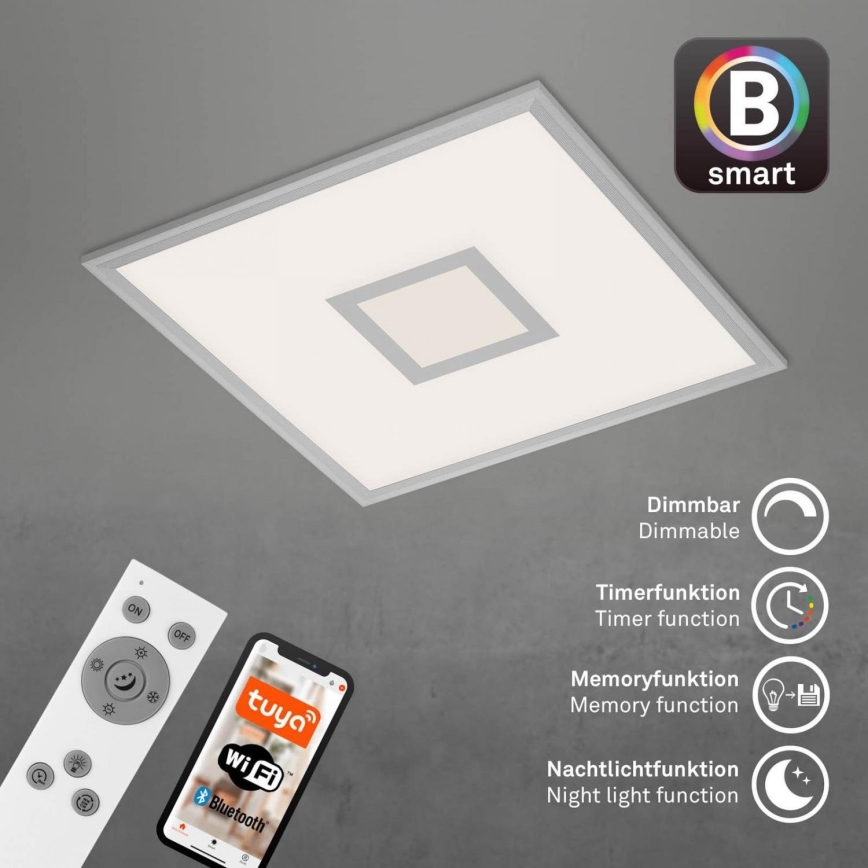 Brilo - LED RGB Zatemnitvena stropna svetilka CENTRO LED/24W/230V 2700-6500K Wi-Fi Tuya + Daljinski upravljalnik