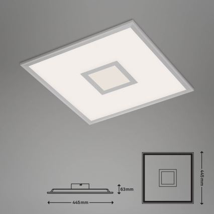 Brilo - LED RGB Zatemnitvena stropna svetilka CENTRO LED/24W/230V 2700-6500K Wi-Fi Tuya + Daljinski upravljalnik