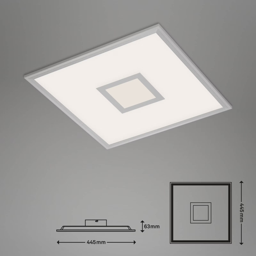 Brilo - LED RGB Zatemnitvena stropna svetilka CENTRO LED/24W/230V 2700-6500K Wi-Fi Tuya + Daljinski upravljalnik