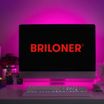 Brilo - LED RGB Zatemnitveni trak 6,6m LED/6W/USB + Daljinski upravljalnik