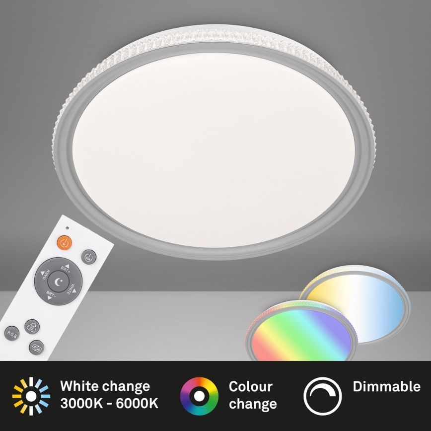 Brilo - LED RGB Zatemnljivo stropno svetilo LED/40W/230V 3000-6500K + daljinski upravljalnik