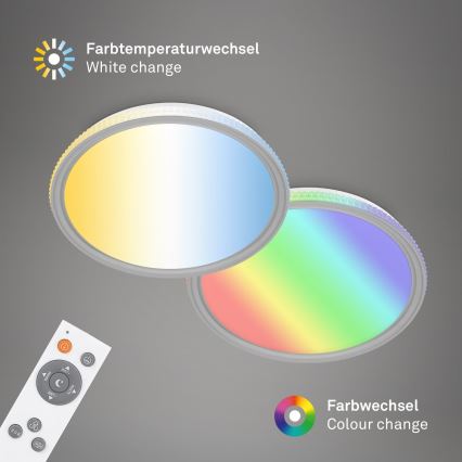 Brilo - LED RGB Zatemnljivo stropno svetilo LED/40W/230V 3000-6500K + daljinski upravljalnik