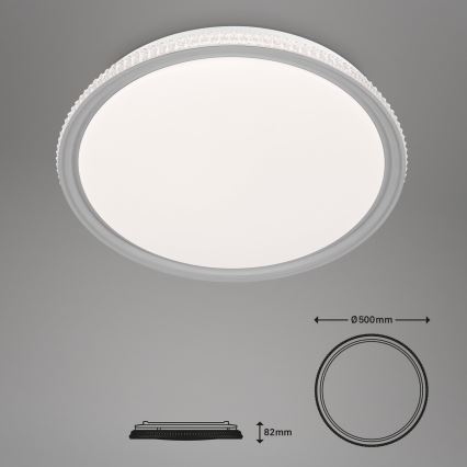 Brilo - LED RGB Zatemnljivo stropno svetilo LED/40W/230V 3000-6500K + daljinski upravljalnik