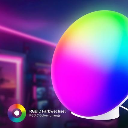 Brilo - LED RGBIC zatemnjevalna namizna svetilka TARA LED/6W/230V 3000-6500K bela + daljinski upravljalnik
