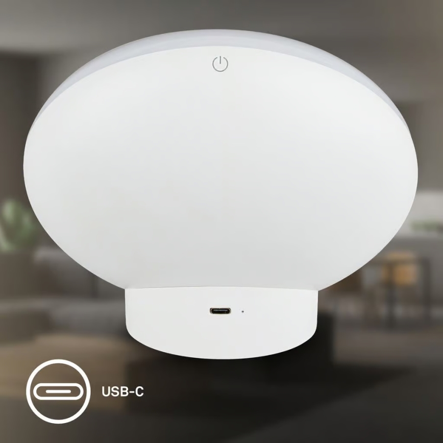 Brilo - LED RGBIC zatemnjevalna namizna svetilka TARA LED/6W/230V 3000-6500K bela + daljinski upravljalnik