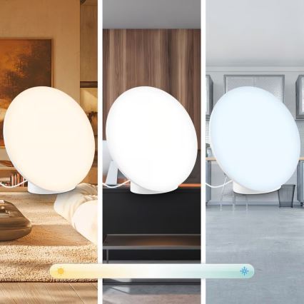 Brilo - LED RGBIC zatemnjevalna namizna svetilka TARA LED/6W/230V 3000-6500K bela + daljinski upravljalnik
