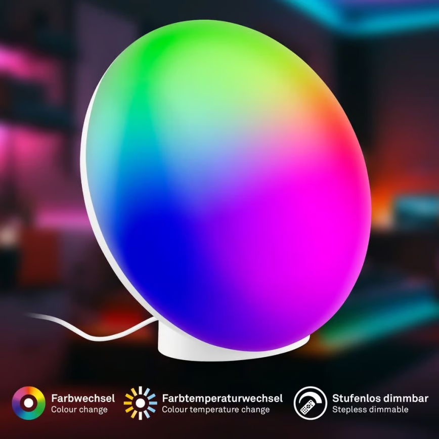 Brilo - LED RGBIC zatemnjevalna polnilna namizna svetilka TARA LED/6W/5V 3000-6500K Wi-Fi Tuya + daljinski upravljalnik