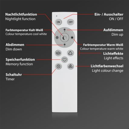 Brilo - LED RGBW Zatemnitvena namizna svetilka LED/9W/230V 3000-6500K Wi-Fi Tuya + Daljinski upravljalnik