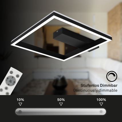 Brilo - LED RGBW Zatemnitveni nadgradni lestenec FRAME LED/18W/230V 2700-6500K + Daljinski upravljalnik