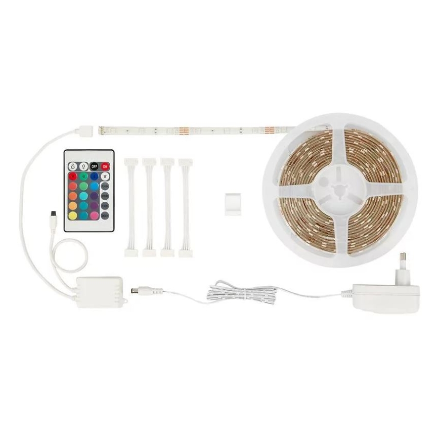 Brilo - LED RGBW Zatemnitveni trak 6,5m LED/22W/230V + Daljinski upravljalnik