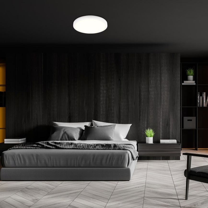 Brilo - RGBW LED zatemnljivo stropno svetilo, 20 W/230 V, 2200–6500 K, Wi‑Fi Tuya, premer 27 cm