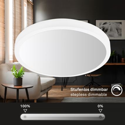 Brilo - RGBW LED zatemnljivo stropno svetilo, 20 W/230 V, 2200–6500 K, Wi‑Fi Tuya, premer 27 cm