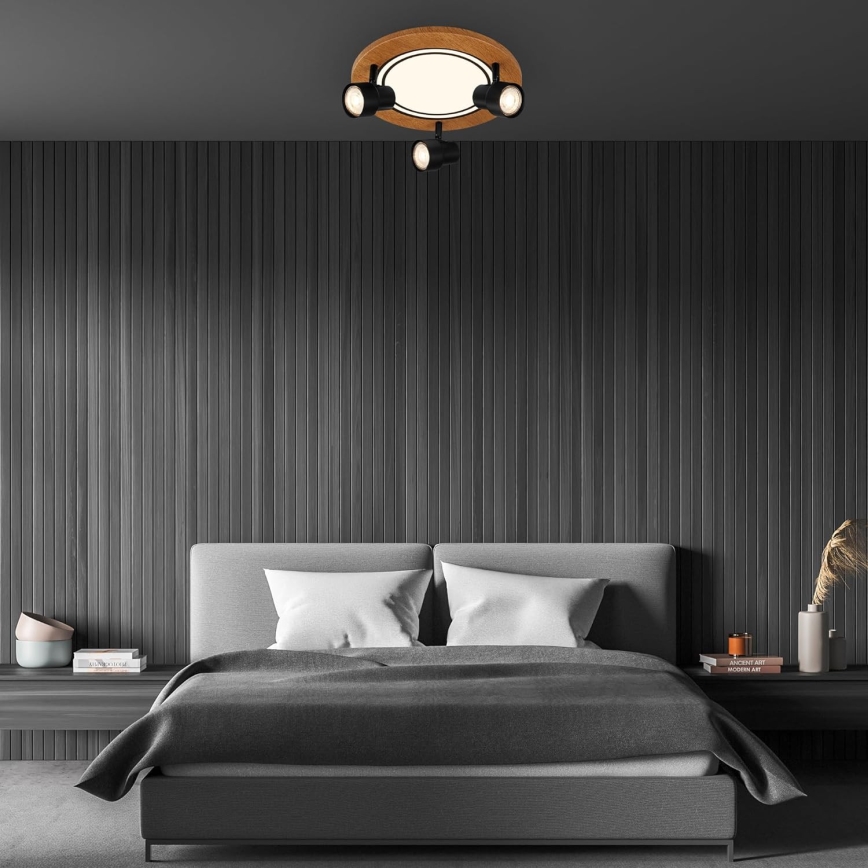 Brilo - LED Stropna svetilka LED/12W/230V + 3xGU10/9W 3000K