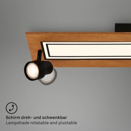 Brilo - LED Stropna svetilka LED/24W/230V + 3xGU10/9W 3000K