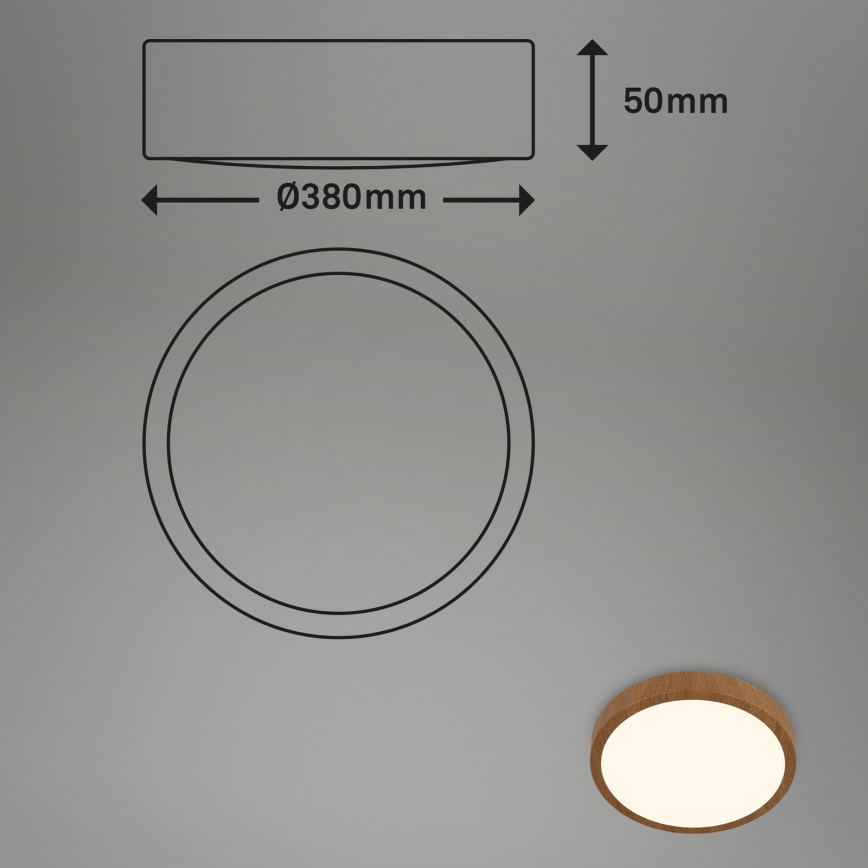 Brilo - LED Stropna svetilka RUNA LED/24W/230V