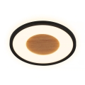 Brilo - LED stropna svetilka SUFIT WOOD LED/18W/230V 3000K premer 29 cm