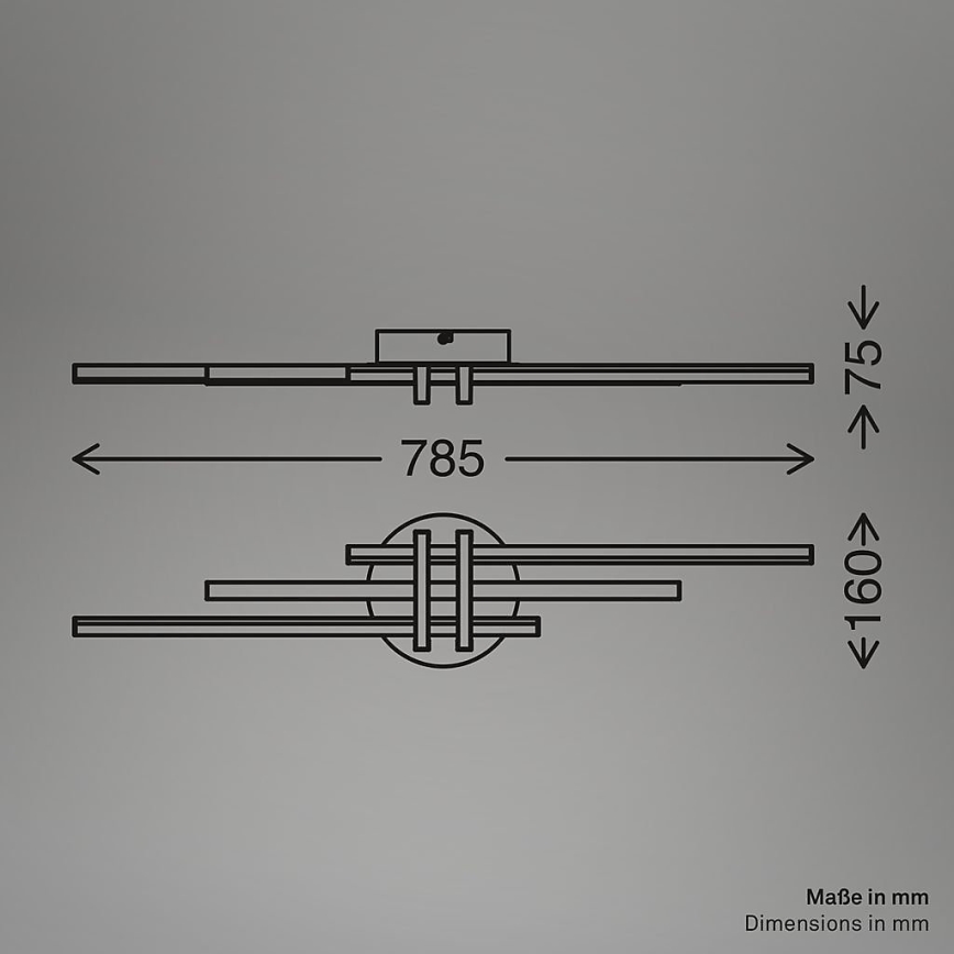 Brilo - LED stropna svetilka TINKA LED/21W/230V 3000K bakrena