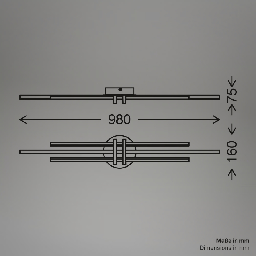 Brilo - LED stropna svetilka TINKA LED/30W/230V 3000K medena
